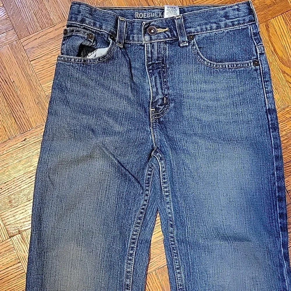 Roebuck & Co Straight Leg Blue Denim Jeans Size 12R - Picture 7 of 9